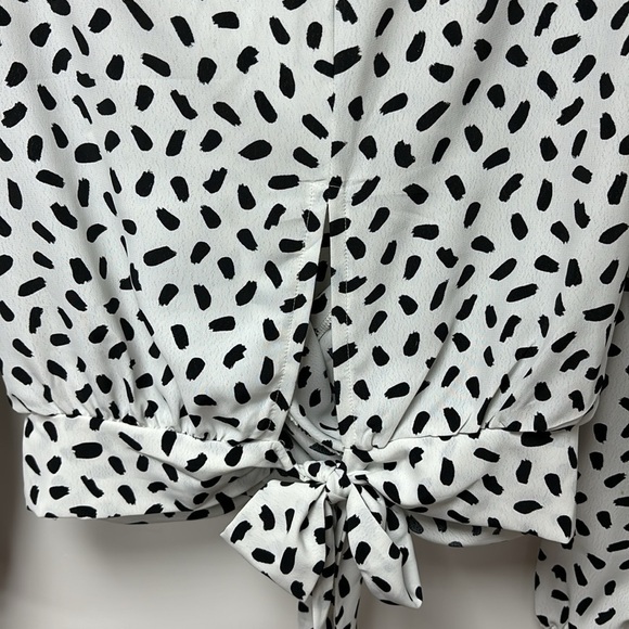 MILEY + MOLLY Blouse for women usable in the office in black and white size M - Picture 8 of 10
